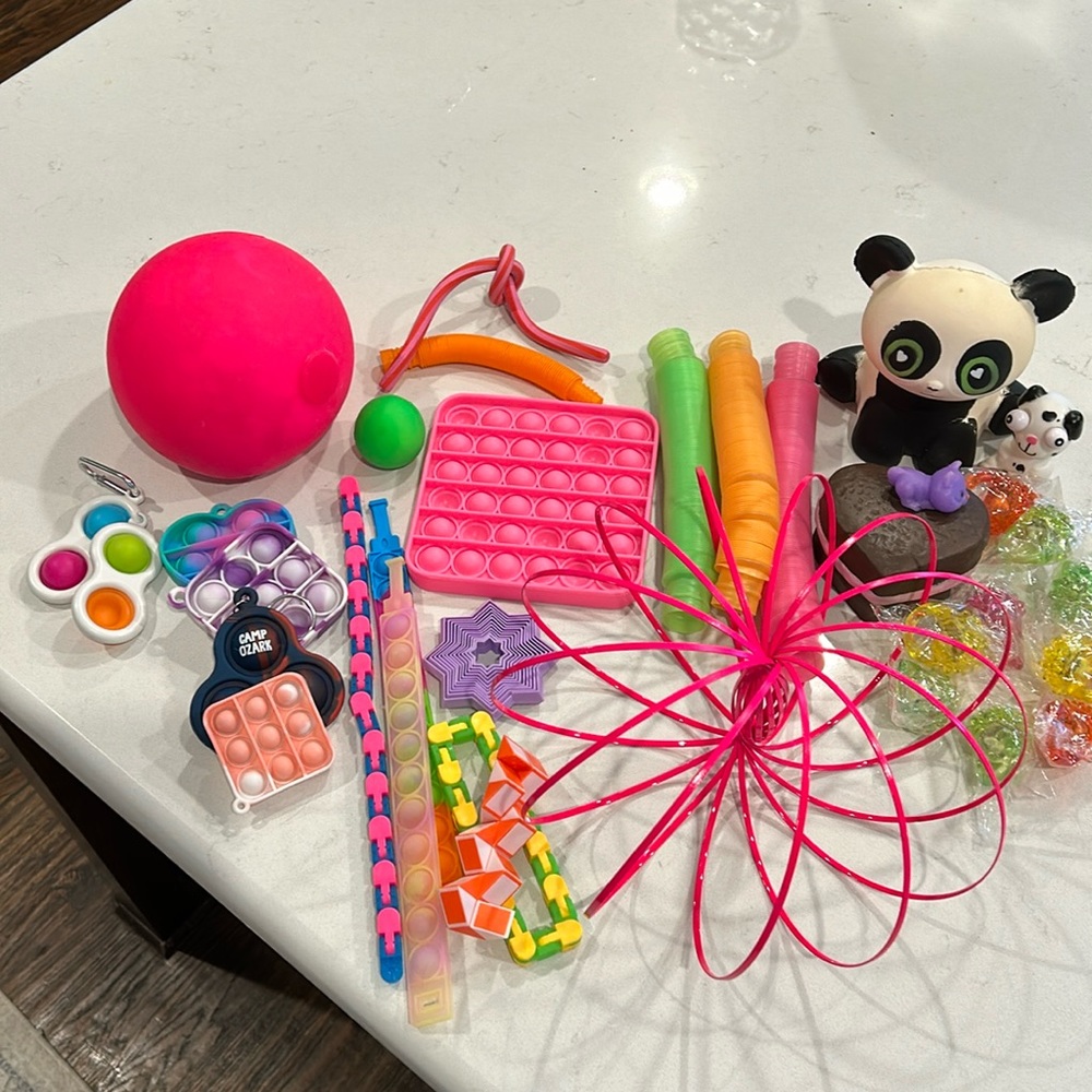 Box of Fidgets.  Sensory Toys.